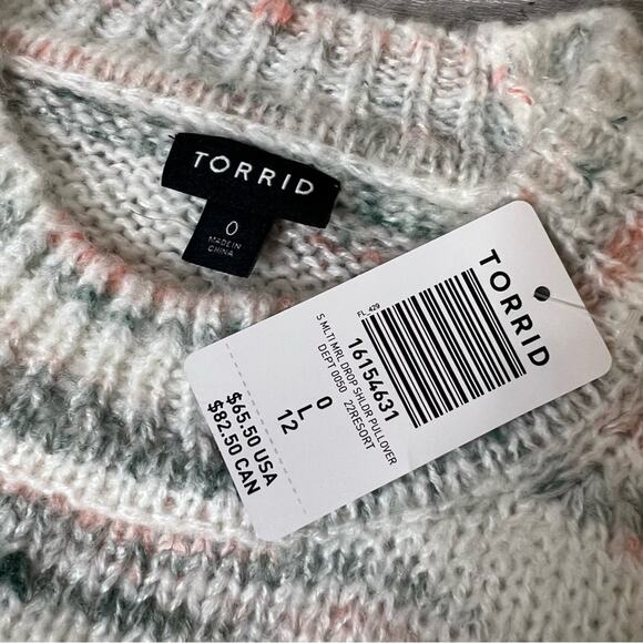 NWT Torrid drop shoulder sweater marked sz 0X - Picture 10 of 10